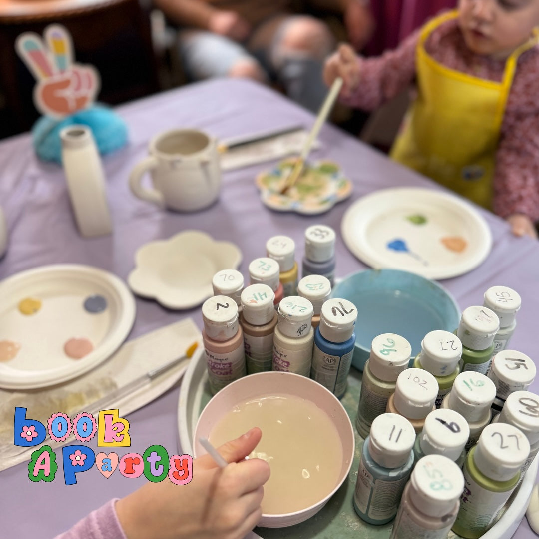 Kids Birthday Pop-Up Pottery Painting Package