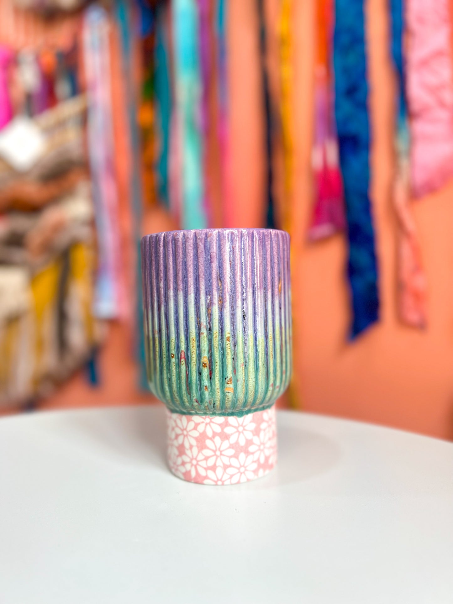 Retro Cocktail Cup - Mermaid Scales