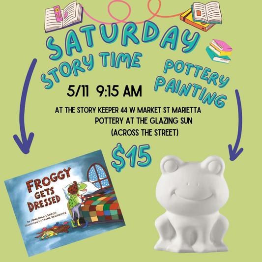 5/11 Saturday Story Time & Pottery Painting