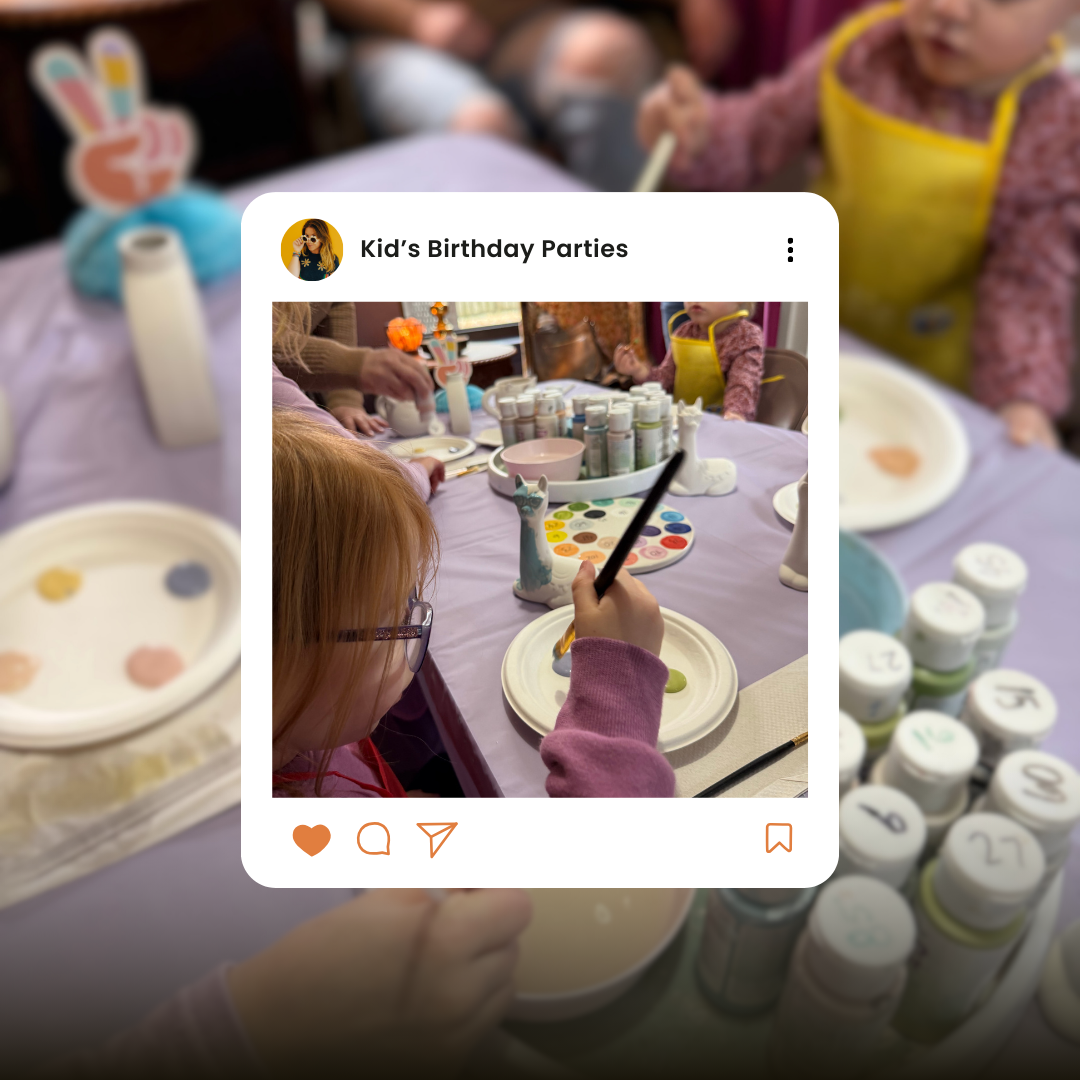 Kids Birthday Pop-Up Pottery Painting Package