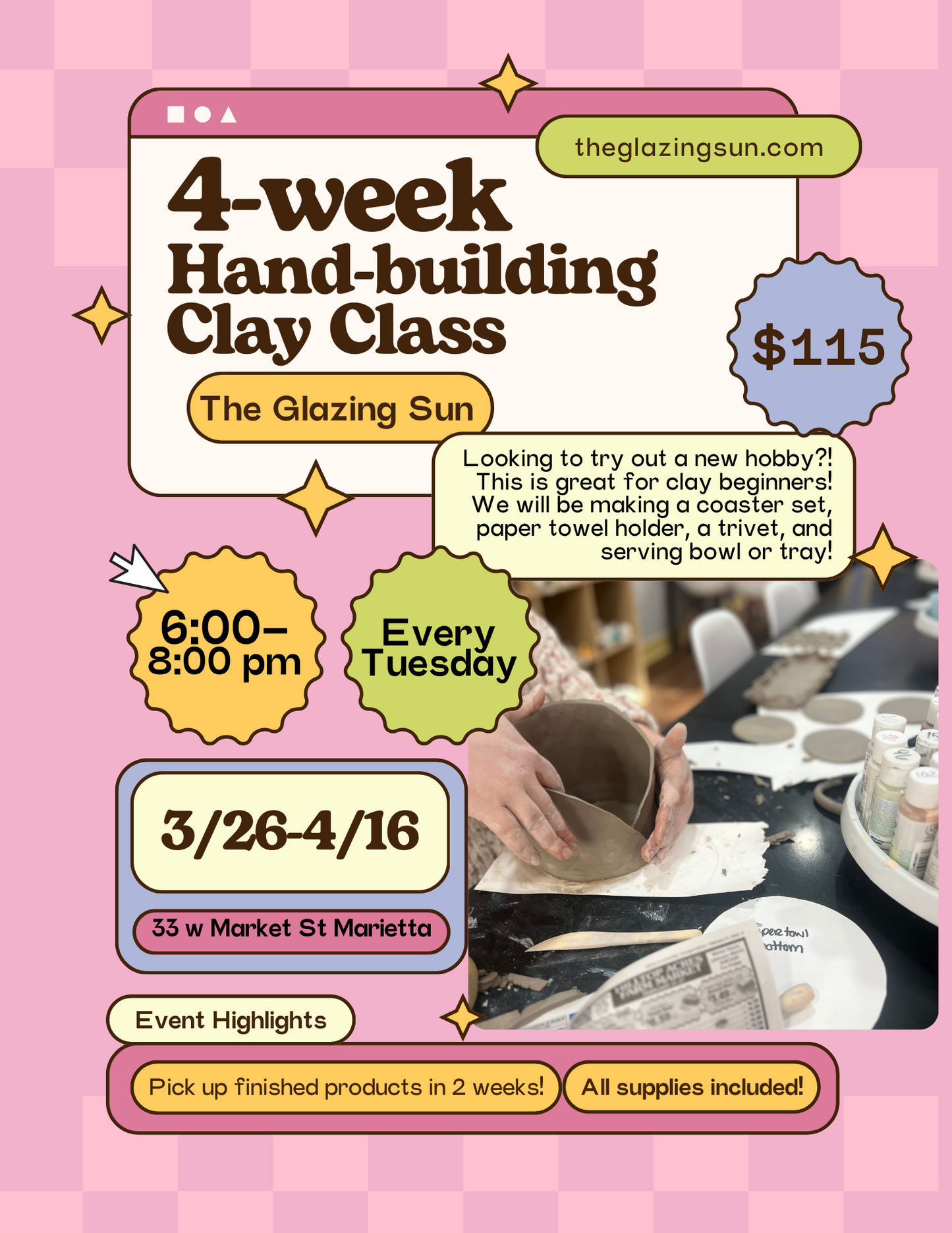 4-Week Clay Handbuilding Class