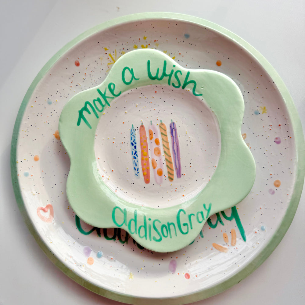 
                      
                        Custom B-day Plate
                      
                    