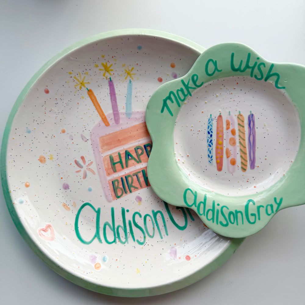 Custom B-day Plate