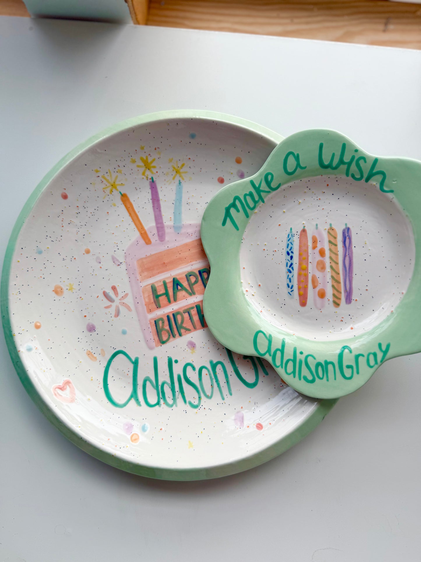 Custom B-day Plate