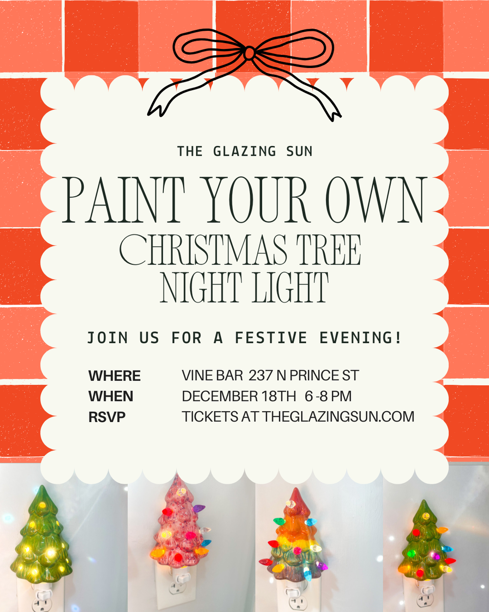 12/18 Vine Bar Christmas Tree Night Light