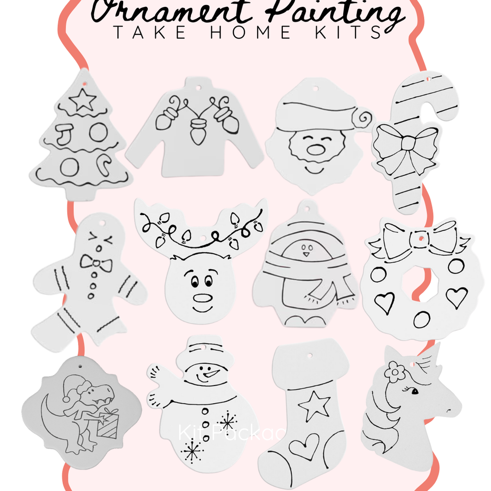 Single Ornament Painting Kit (No Kiln Needed)