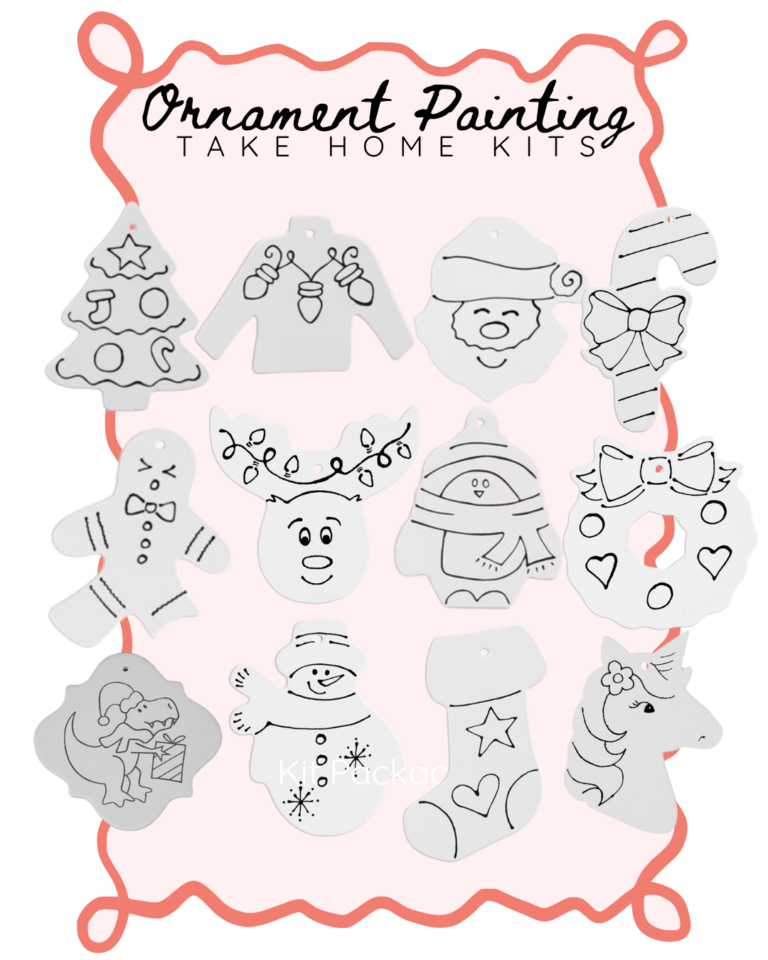 Single Ornament Painting Kit (No Kiln Needed)