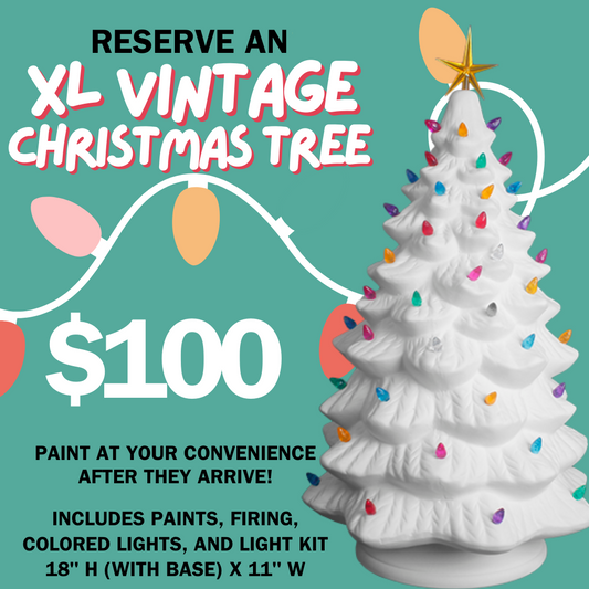 Paint an XL Ceramic Christmas Tree
