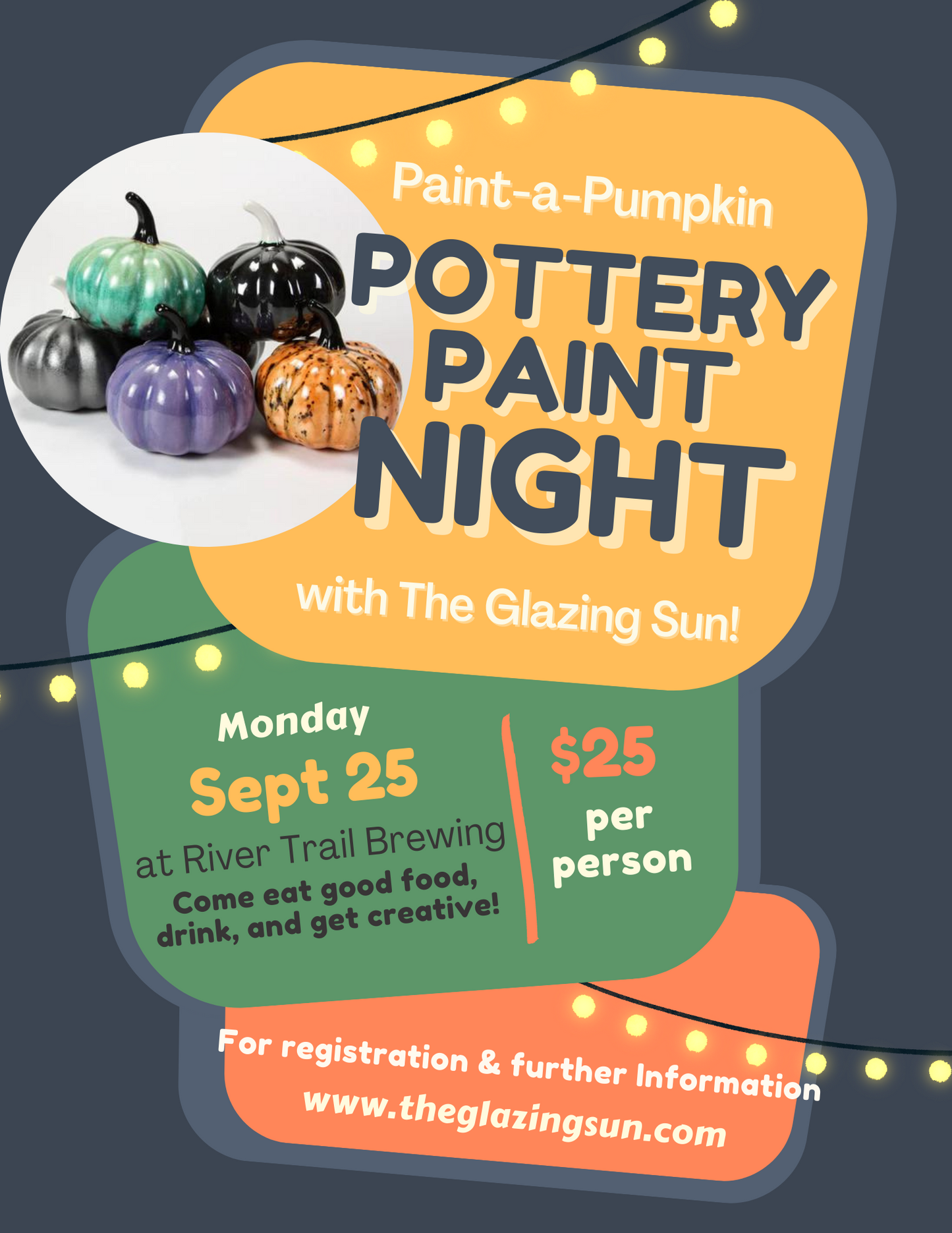 Paint a Ceramic Pumpkin at River Trail Brewing