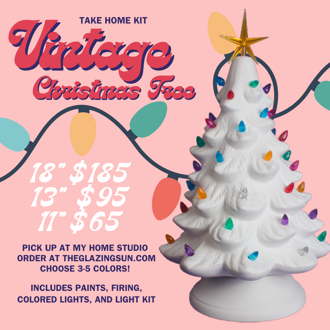 Vintage Christmas Tree at Home Painting Kit (local only)