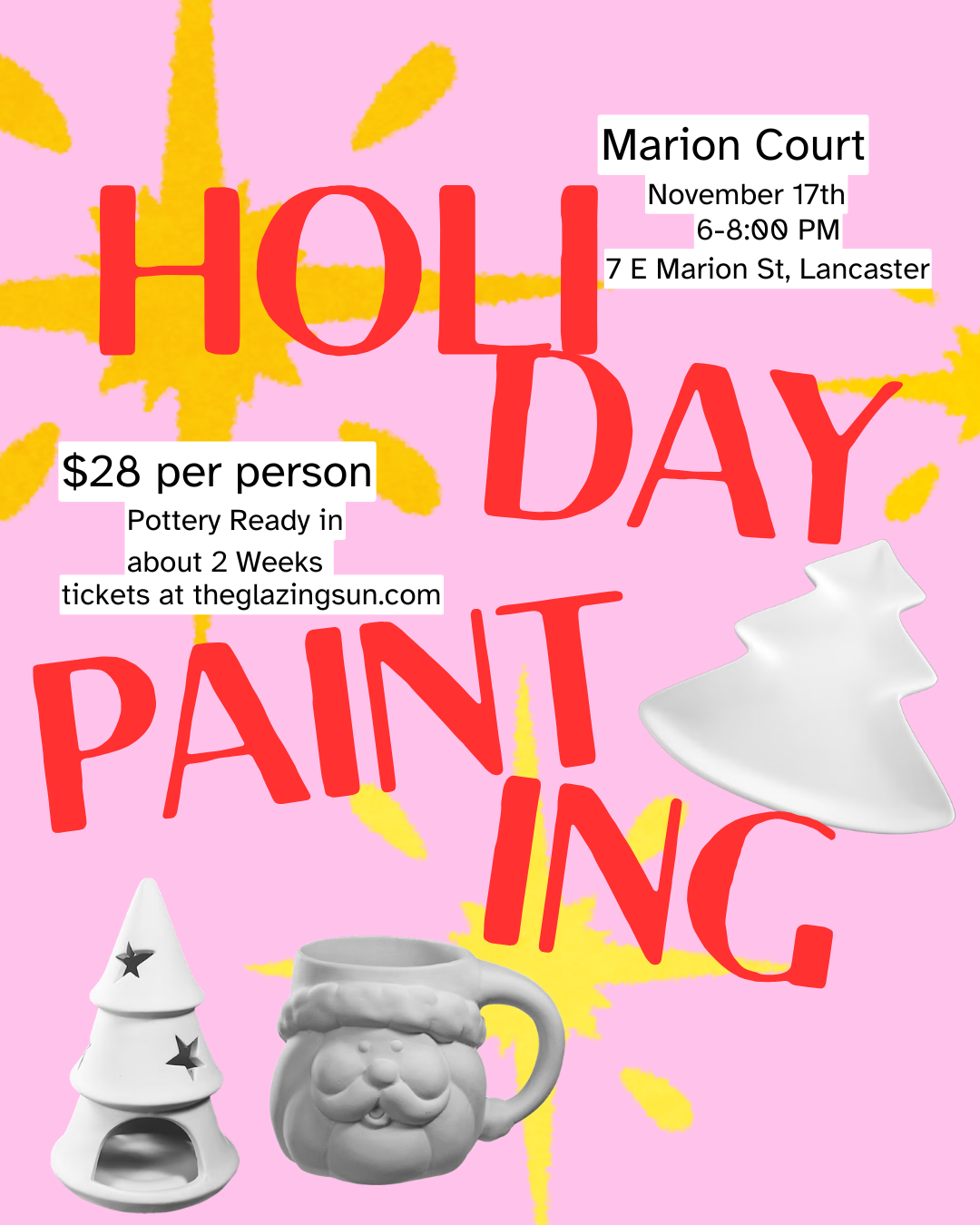 11/17 Marion Court Pottery Painting