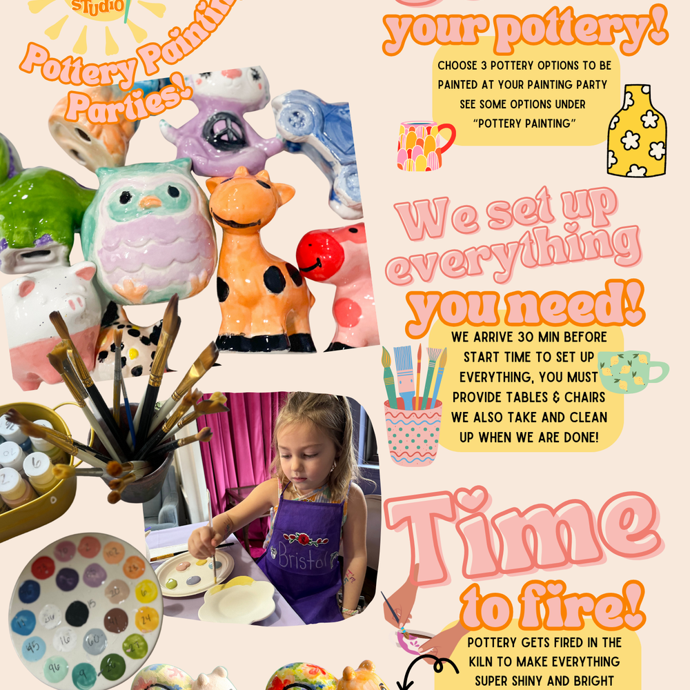 
                      
                        Pre School Pottery Painting!
                      
                    