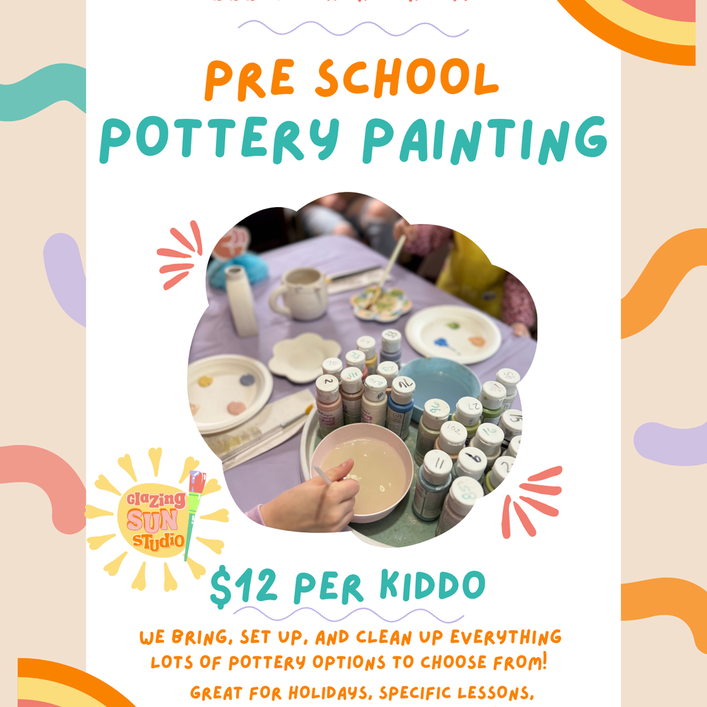 Pre School Pottery Painting!